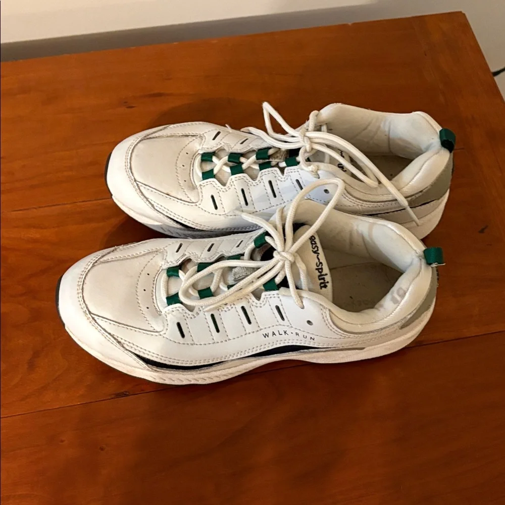 Easy Spirit Walk Run White Leather Walking Sneakers Size 9 M - Picture 3 of 7